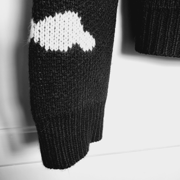 Mo:vint Black Cloud Sweater Cardigan Womens Medium *Flaw* Witchy Goth Whimsigoth - Picture 4 of 12